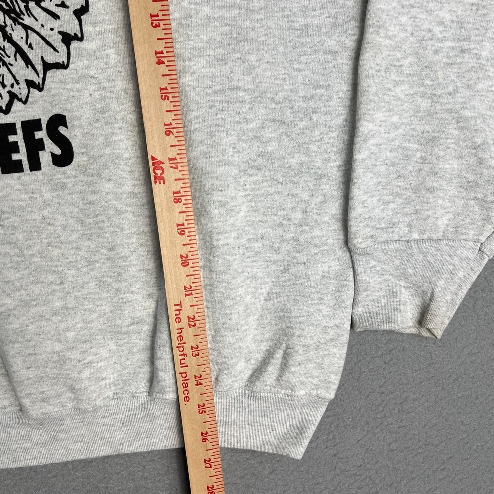 VTG Cheboygran Chiefs Sweatshirt Mens XL Gray Northern Michigan 1990s Crew Neck - Picture 13 of 14